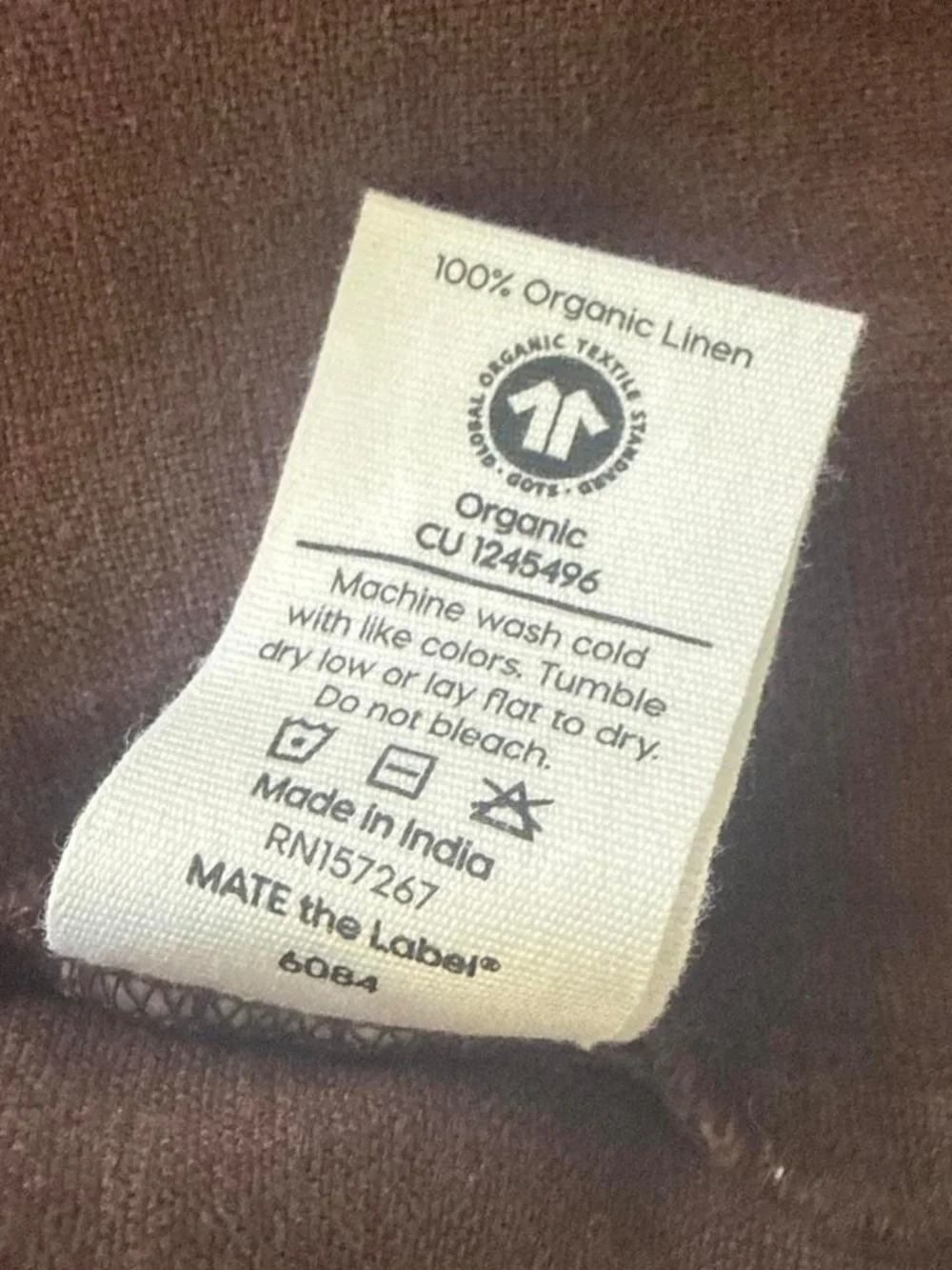 Mate the label linen princess maxi dress organic linen maple XS NWT $218 retail